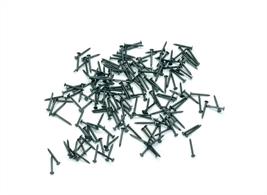 25-gram bag of thick type track fixing nails, similar to the Hornby track pins.Approx 400 pins in each bag.