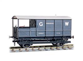 Plastic kit to build a detailed model of the GWR 16-ton goods brake van.The Peco kits feature a simple compensation system for reliable running. Couplings, sprung buffers, metal wheels and wire for handrails are all included.These vans date from the late 1890 and 1900s and are shorter than the later standard 20 ton vans which appeared during the Churchward era. These lighter goods brake vans were rapidly displaced from mainline duties but many were still in service on branchlines well into the nationalisation period.