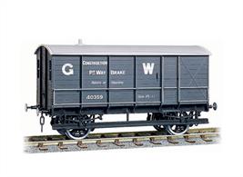 The GWR built these special brake vans between 1890 and 1900, for use on track maintenance trains. They have end windows instead of the usuall verandah. Easy to assemble from the correctly coloured injection moulded components. Kits include Transfers. Buffers are sprung and 3-link couplings are included on all models, while the BR wagons also feature working axlebox springs and moveable brake levers. Fine scale metal tyred wheels on pin-point axles supplied, spoked for the GWR wagons. Fully illustrated instructions included.