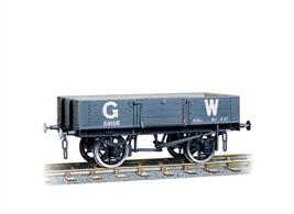 Peco O Gauge W-604 GWR 10t 4 Plank open wagon KitSupplied with metal wheels, sprung buffers and 3 link couplings.