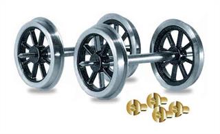 Peco O gauge spoked wheels and axles with brass bearings. 2 axles.Previously coded RO-1 the Peco O gauge wagon kits and parts ranges are slowly being merged into the Parkside range of numbering.