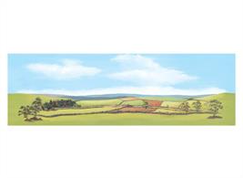 Rolling country landscape scene.Large size, 737mm x 228mm (29in x 9in)