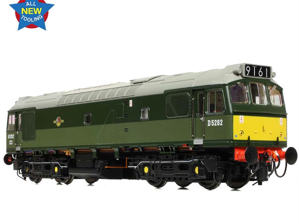 Bachmann OO 32-341 BR D5282 Class 25/2 Bo-Bo Diesel Locomotive BR Green Small Warning Panels