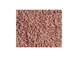 Peco can supply crushed real stone Iron Ore  material, ideal as ore and stone wagon loads and for large rocks, stones and boulder in the landscape.This is a real stone product, naturally coloured and not dyed, so will be colour-fast.Useful for any scale from N to O.