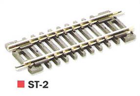Short straight track section. Length 58mm (2 5/16in)Slightly shorter that the standard straight, useful to fill in gaps, maximise the length of sidings etc.Peco track is manufactured in Great Britain using quality nickel-silver rail which offers good electrical conductivity and corrosion resistance. Setrack track is supplied with fishplates already fitted and is compatible with the track supplied with Graham Farish train sets. Suitable for use with all manufactuers' N gauge model trains.
