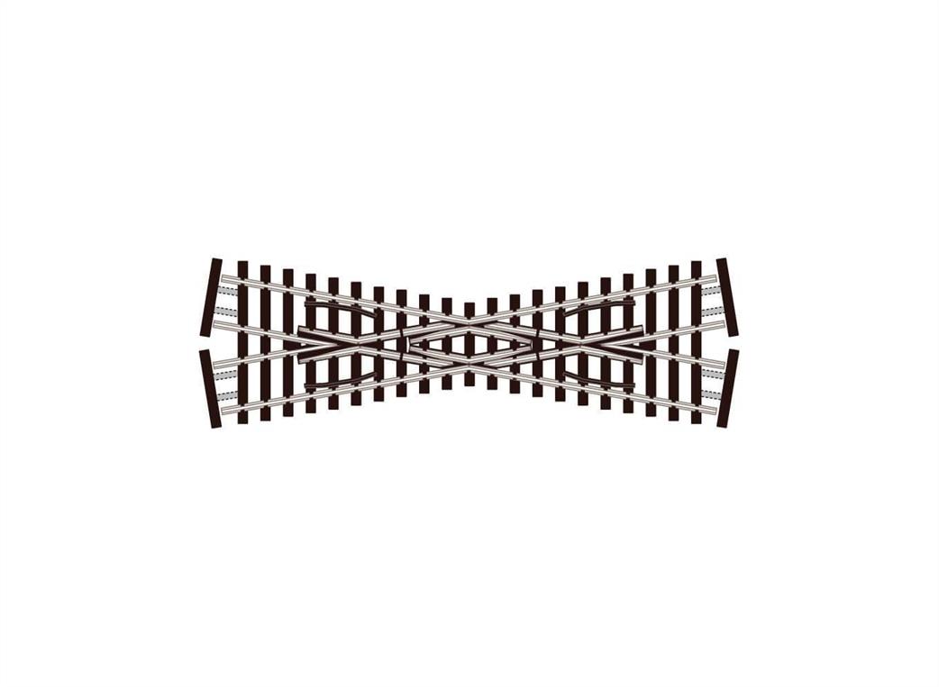 Peco N SL-E393F Streamline Finescale Short Crossing Electrofrog