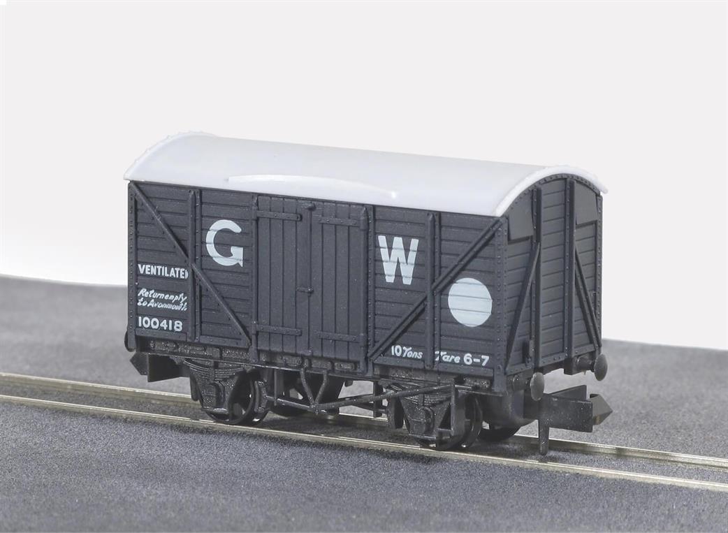 Peco N NR-43W GWR Ventilated Box Van Grey