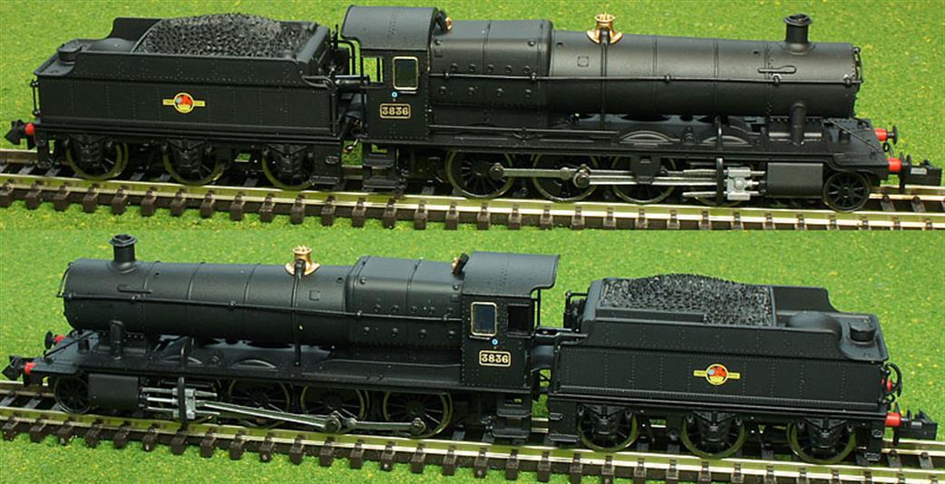 Dapol N 2S-009-007 GWR 3822 28xx/2884/38xx Class 2-8-0 Heavy Freight Engine BR Black Late Crest