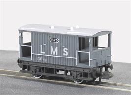 A nice model of the last design of goods train guards brake van built by the Midland Railway just before the grouping in 1922/3. This style of short length brake van was adopted as standard by the LMS, though the LMS built vans had lookout duckets added to the sides.All Peco wagons feature free running wheels in pin point axles. The ELC coupling, whilst compatible with the standard N gauge couplings, keeps a realistic distance between the vehicles and enables the PL-25 electro magnetic decoupler to be used for remote uncoupling.