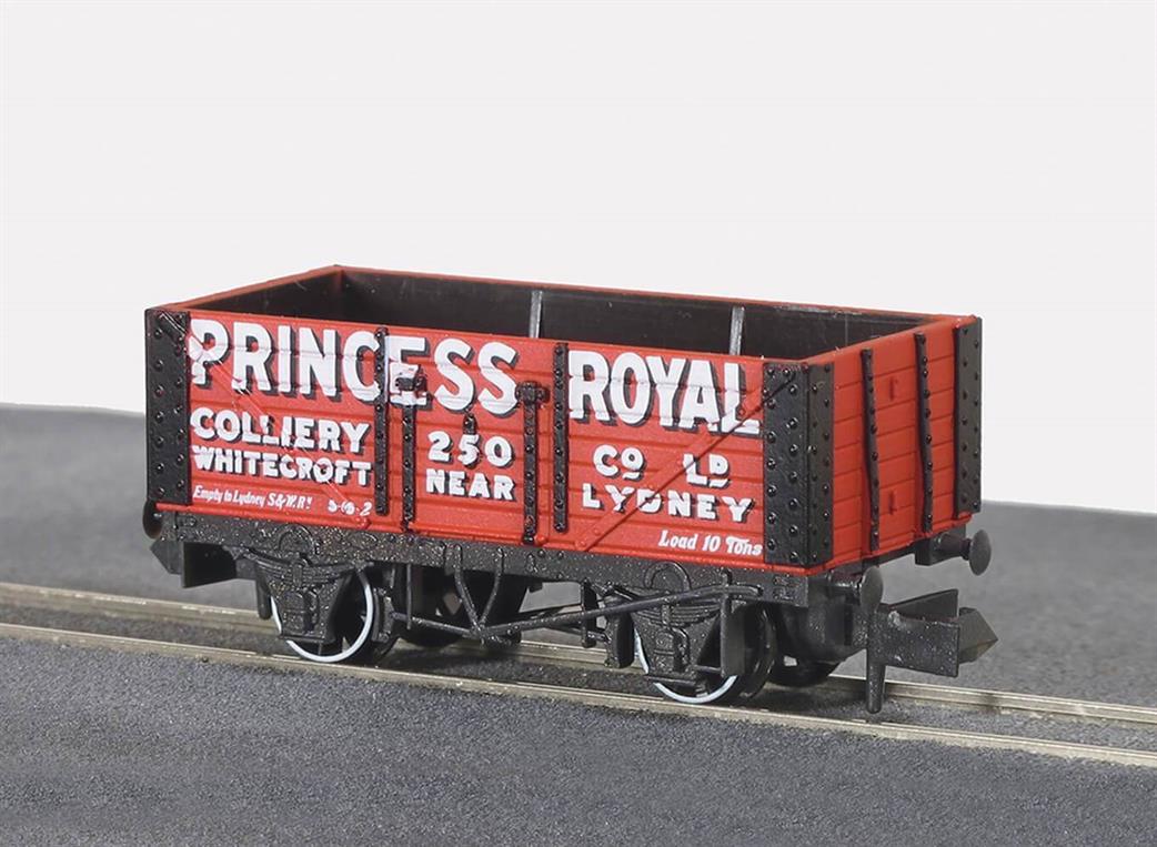Peco N NR-P96 Princess Royal Colliery, Whitecroft, Lydney 7 Plank Coal Wagon 250