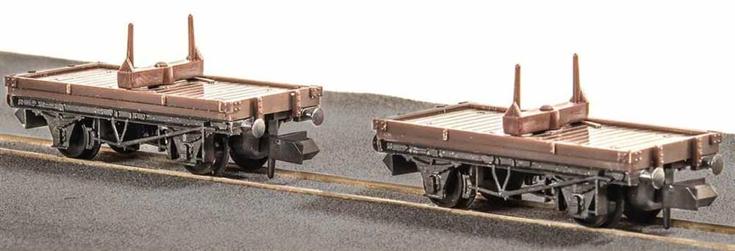Peco N KNR-39 Pair of Timber Bolster Wagons Kit