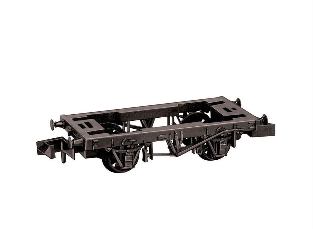 Peco N NR-119 Wagon Chassis Kit 9ft Wheelbase with Wooden Solebars