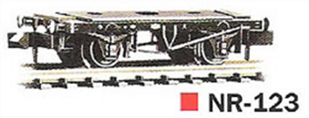 Peco N NR-123 Wagon Chassis Kit 10ft Wheelbase with Wooden Solebars