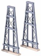 The 2 Trestles as supplied in kit 241 are available separately, ideal for use with Peco NB-38 and 39 Girder Bridge sides or for those who enjoy scratchbuilding and kit bashing. Footprint: 61mm x 12mm, 125mm Height