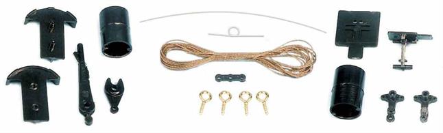 Ratio's signal control kit contains a lever, operating twine, screw-in eyelets and signal operating mechanism to allow remote operation of Ratio signals.