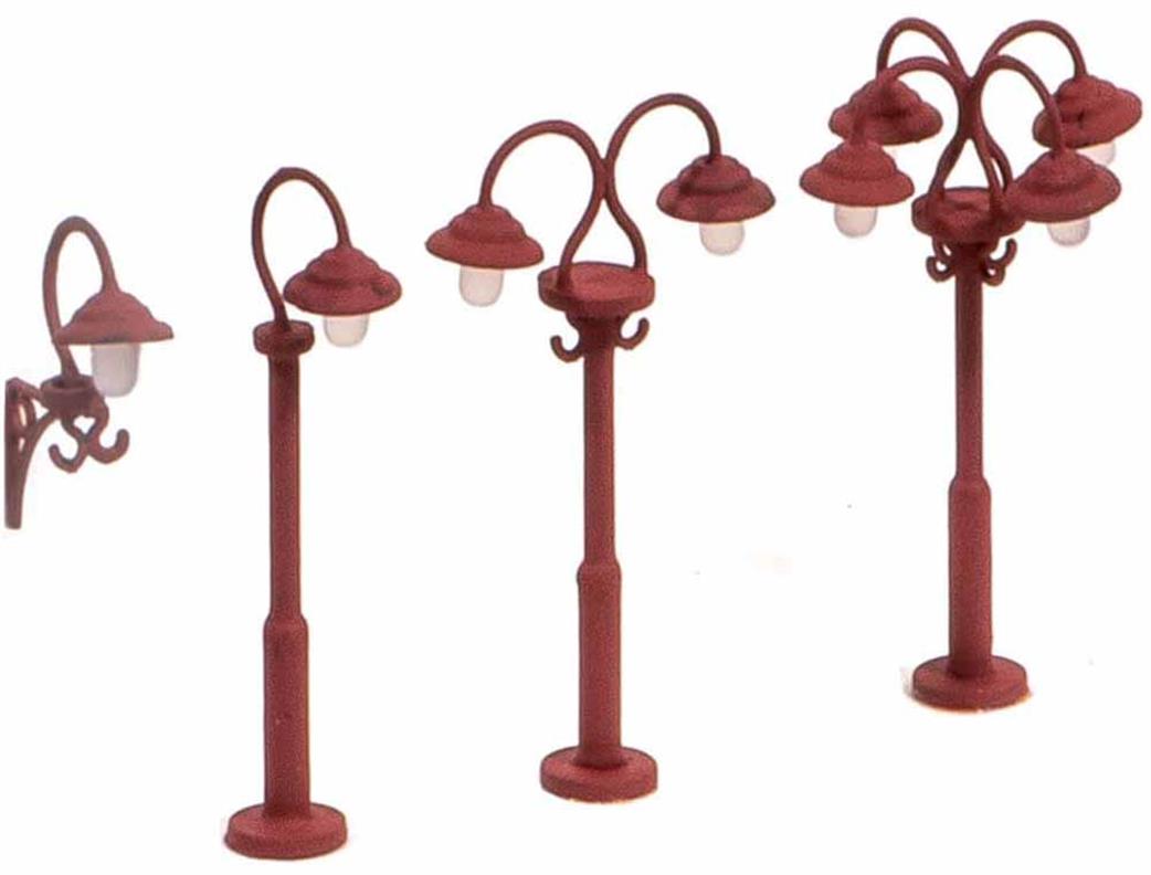 Ratio OO 453 Swan Necked Lamps Pack of 9