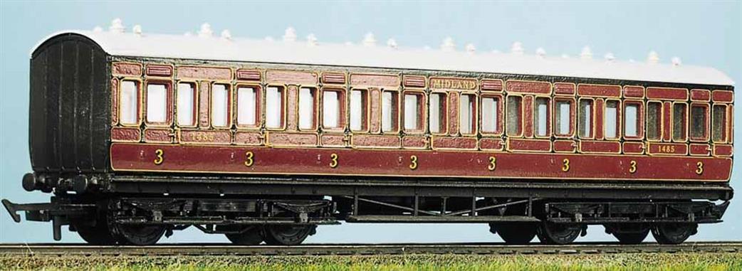Parkside Kits PC710 MR / LMS Suburban Third Class 8 Compartment Coach Kit OO