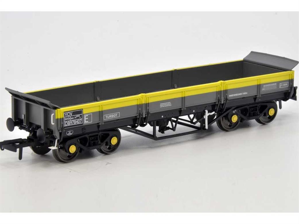 Dapol OO 4F-043-013 BR Turbot DB978281 Bogie Ballast Wagon Grey & Yellow Dutch