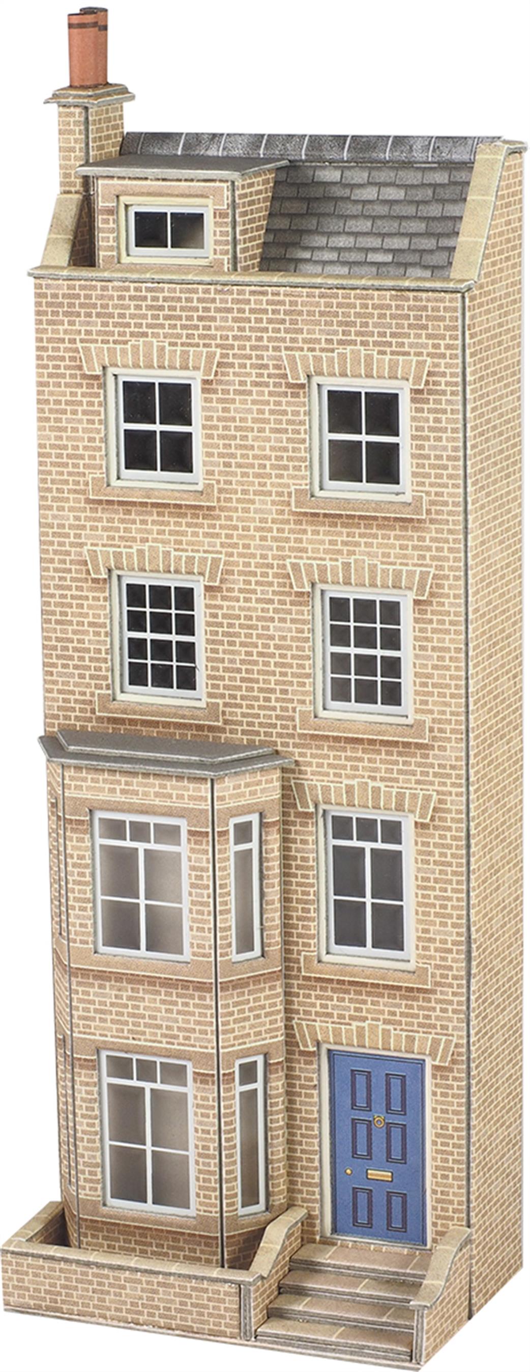 Metcalfe OO PO373 Georgian Town House Low Relief Card Construction Kit