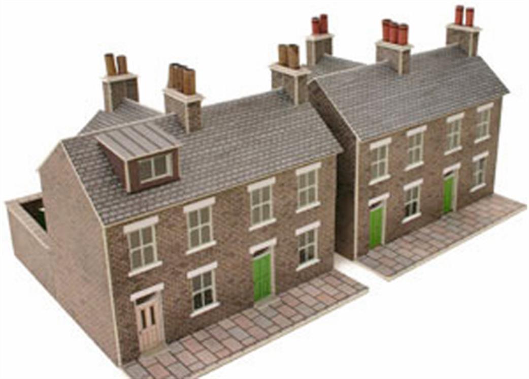 Metcalfe N PN104 Stone Built Terraced Houses Card Construction Kit