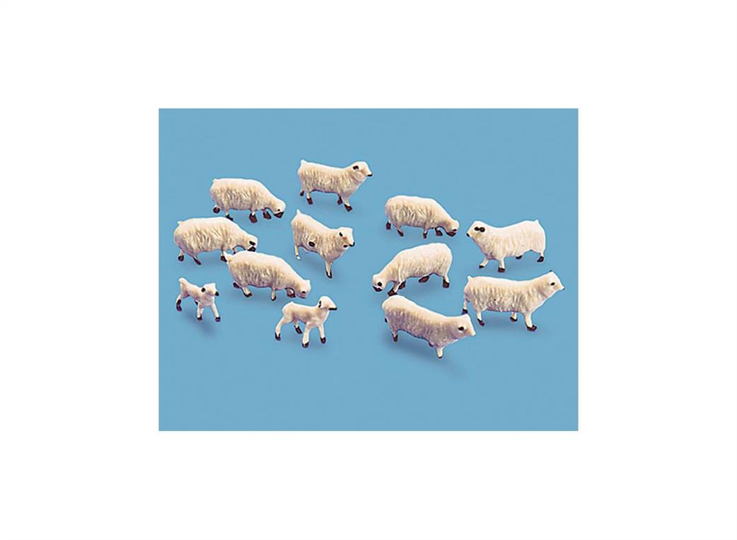 Peco Modelscene OO 5110 Sheep & Lambs Pack of 12