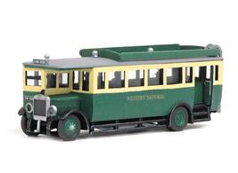 A simple kit to make this attractive half-cab Maudsley ML3 bus, a type built from 1927 and into the early 1930s. Kit contains pre-coloured parts and transfers. Requires glue and detail painting to complete.