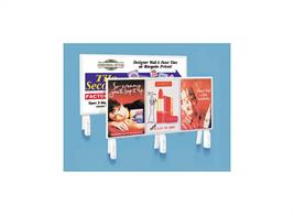 Pack contains 2 Hoardings plus a selection of signs