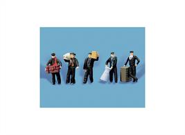 Pack contains 5 fully painted figures to look busy around your station.