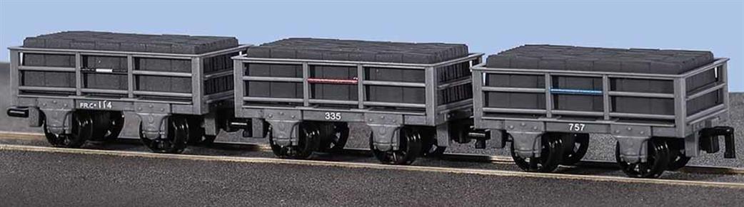 Peco OO9 GR-320 Slate Wagons Unbraked Pack of 3 Wagons