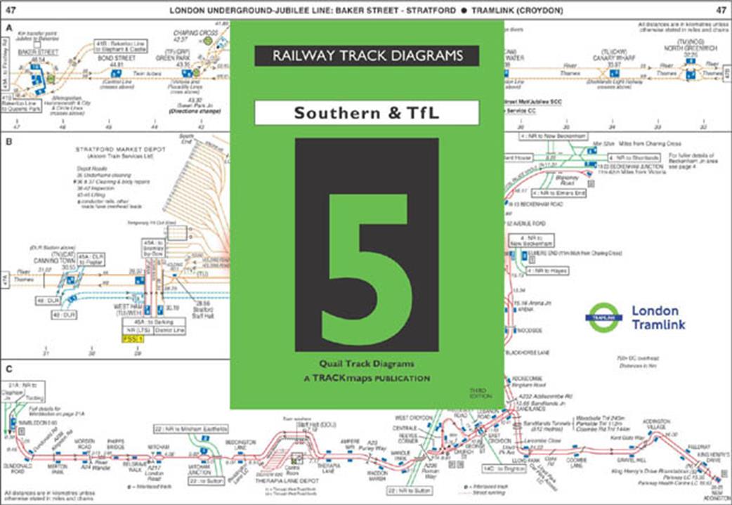 Platform 5  quail 5 Quail Railway Track Diagrams Southern & London