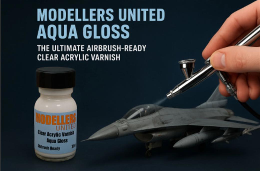 AG-1 Modellers United Aqua Gloss Varnish 30ml glass Bottle