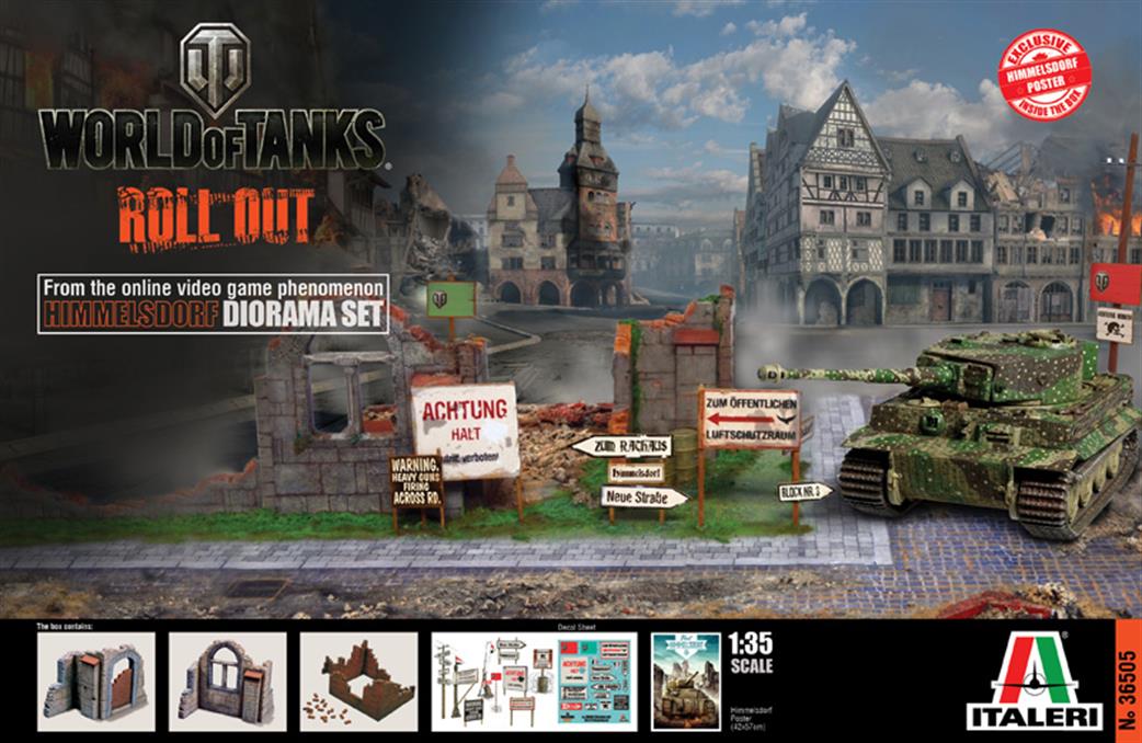 Italeri 1/35 36505 World of Tanks Himmelsdorf Diorama Set