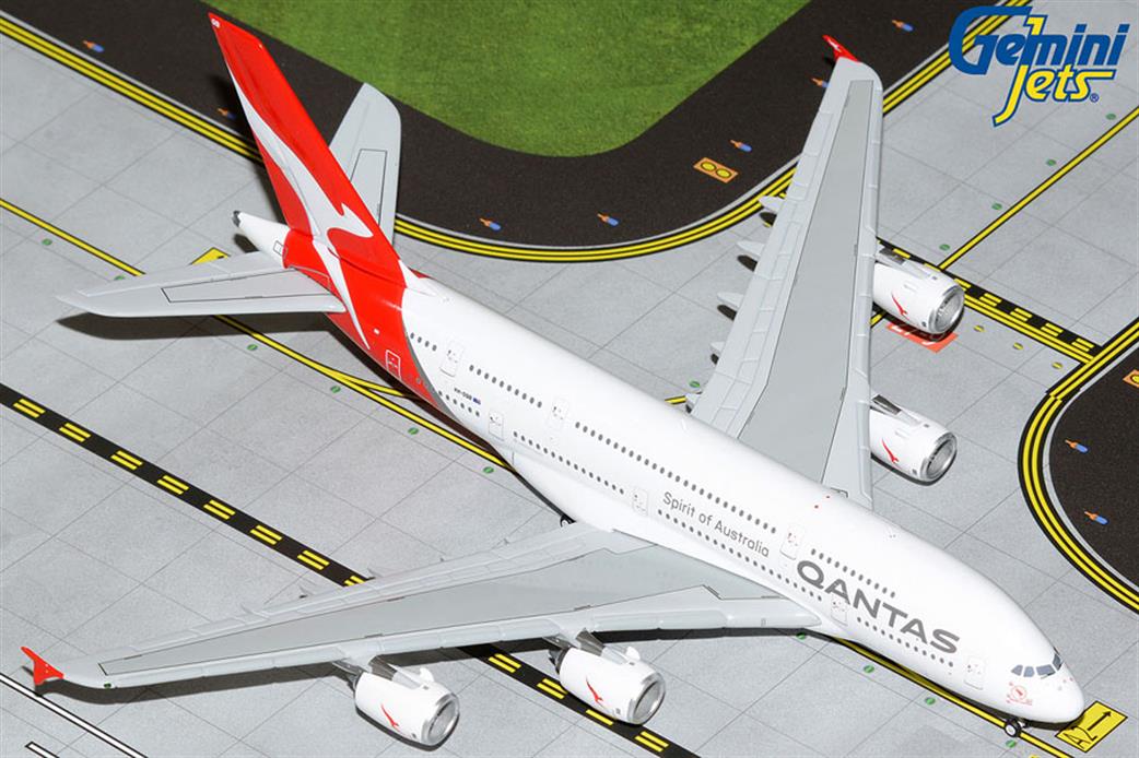 Gemini Jets GJQFA2075 Qantas Airbus A380-800 Airline Model 1/400