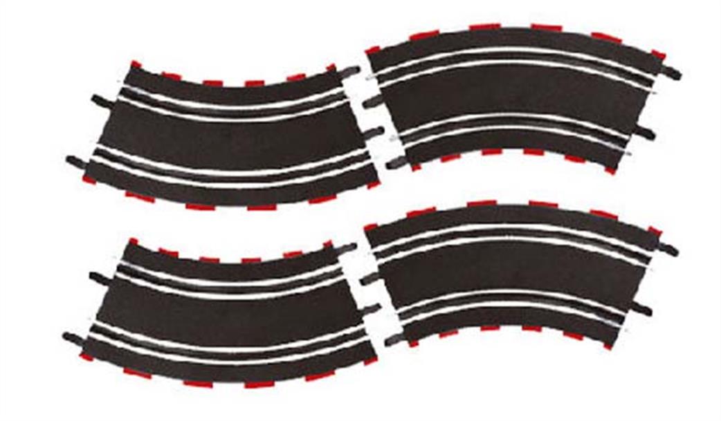 Carrera 61617 GO 45 degree Curves pack of 4 1/43