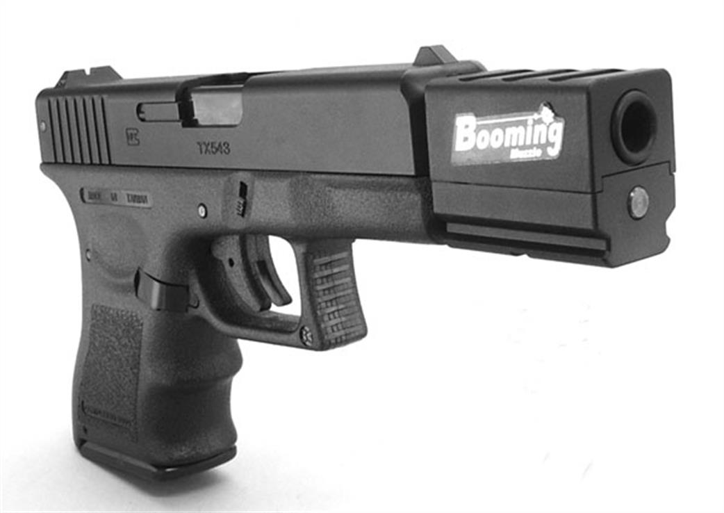 Hfc - STTi HA-119BL 33 Boomer Muzzle Model Heavyweight Black BB Pistol (SA2439) 1/1