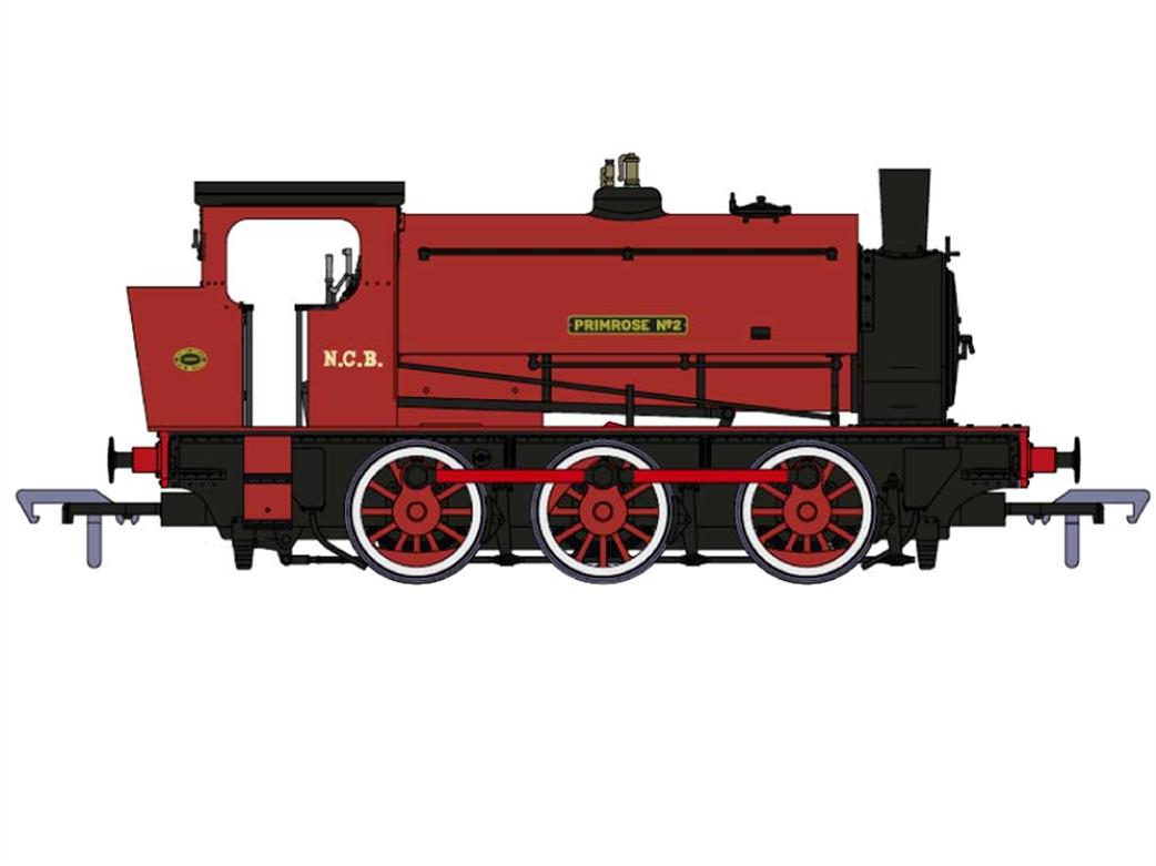 Rapido Trains OO 903017 Hunslet 3715 Primrose No2 16in 0-6-0ST Saddle Tank Red As Preserved Embsay 1970s