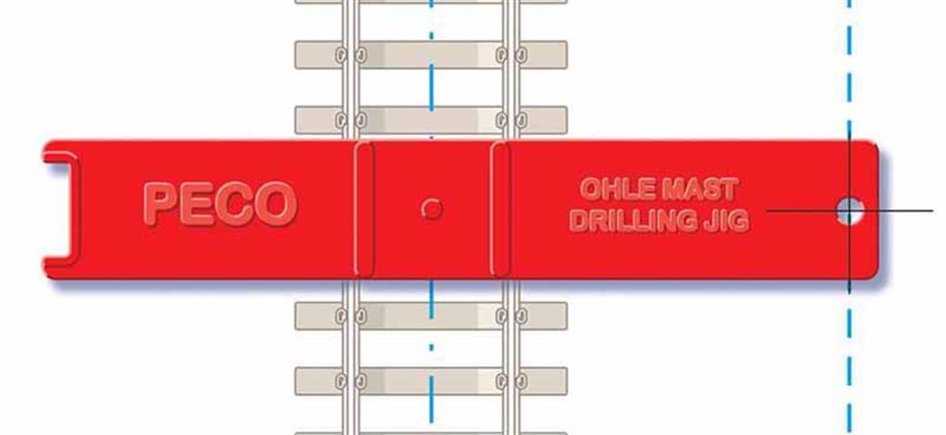 Peco OO LC-115 Mast Installation Jig (x2)