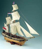 The Corel model ship range is well regarded.  The 1/50 scale kit of Dolphyn a 1750 Dutch ketch that was fitted out as privateer contains everything necessary other than glue to turn out a museum quality model. Construction is plank on frames, that are pre cut. Launched in 1750, Dolphyn was armed with 10 cannon and 6 culverinsScale 1/50, Length: 810mm, Height: 685mm, Width: 250mm.
