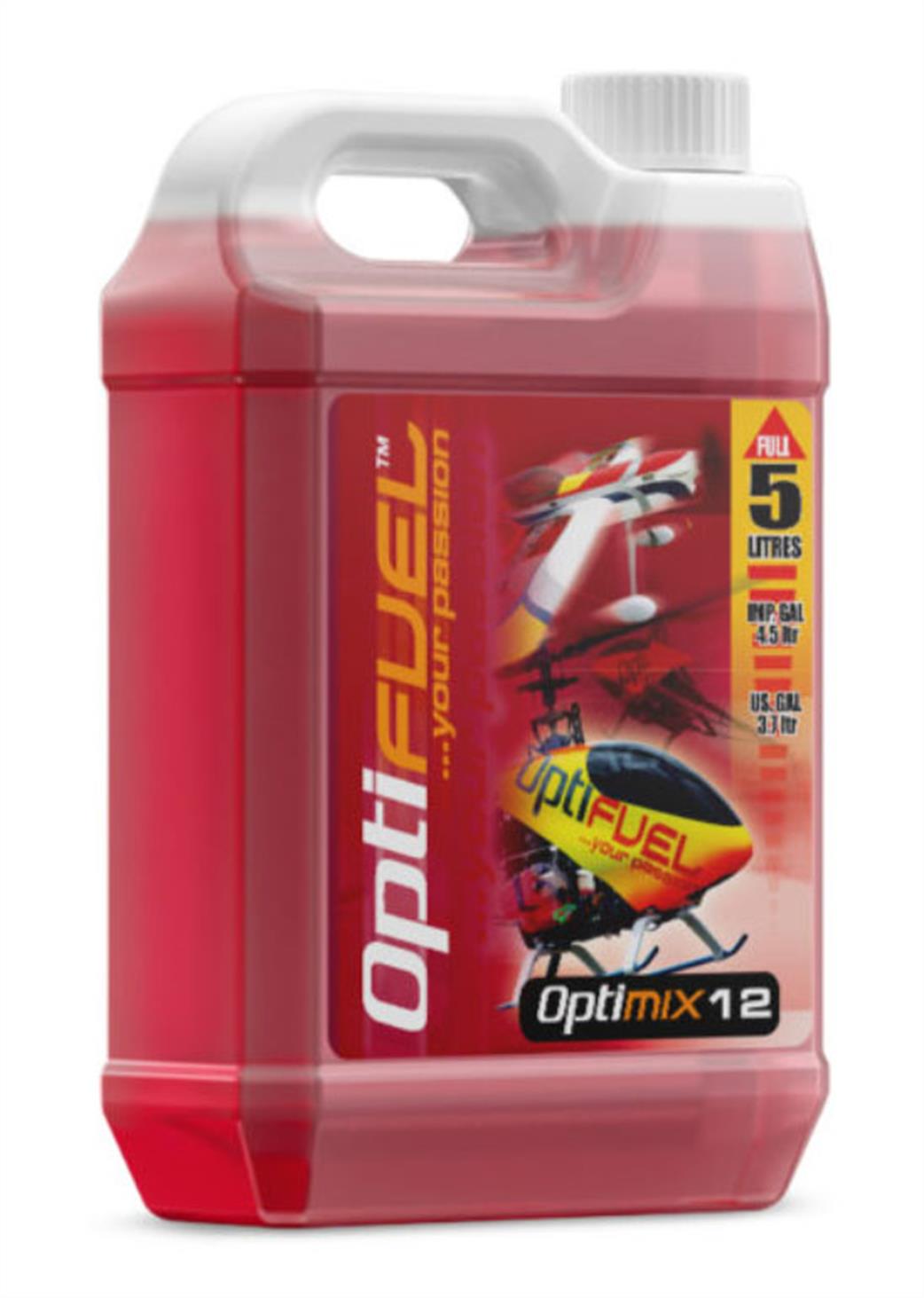 Optifuel  OH121BHK Optimix 12%  Glow Fuel 1 Gallon 4.55 Litres