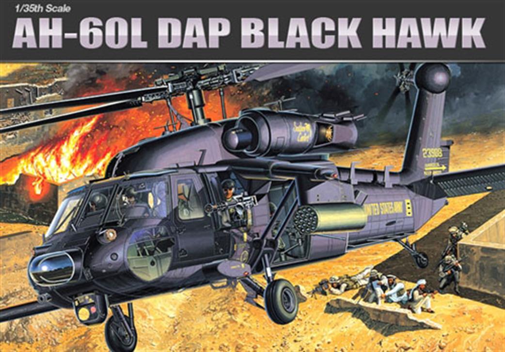 Academy 1/35 12115 US AH-60L DAP Black Hawk Helicopter Kit