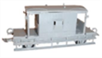 Dapol C38  00 Gauge BR Brake Van KitGlue and paints are required to assemble and complete the model (not included).