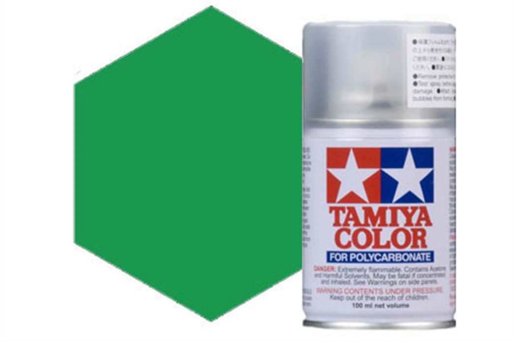 Tamiya  PS-25 PS25 Bright Green Polycarbonate Spray Paint 100ml