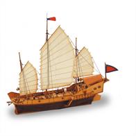 The Red Dragon wood model boat kit by Artesania Latina is a scale reproduction of the junks that plied the rivers and oceans of the Far East, from Singapore to Northern China.Length: 480mm. Height 440mm. Beam 130mm