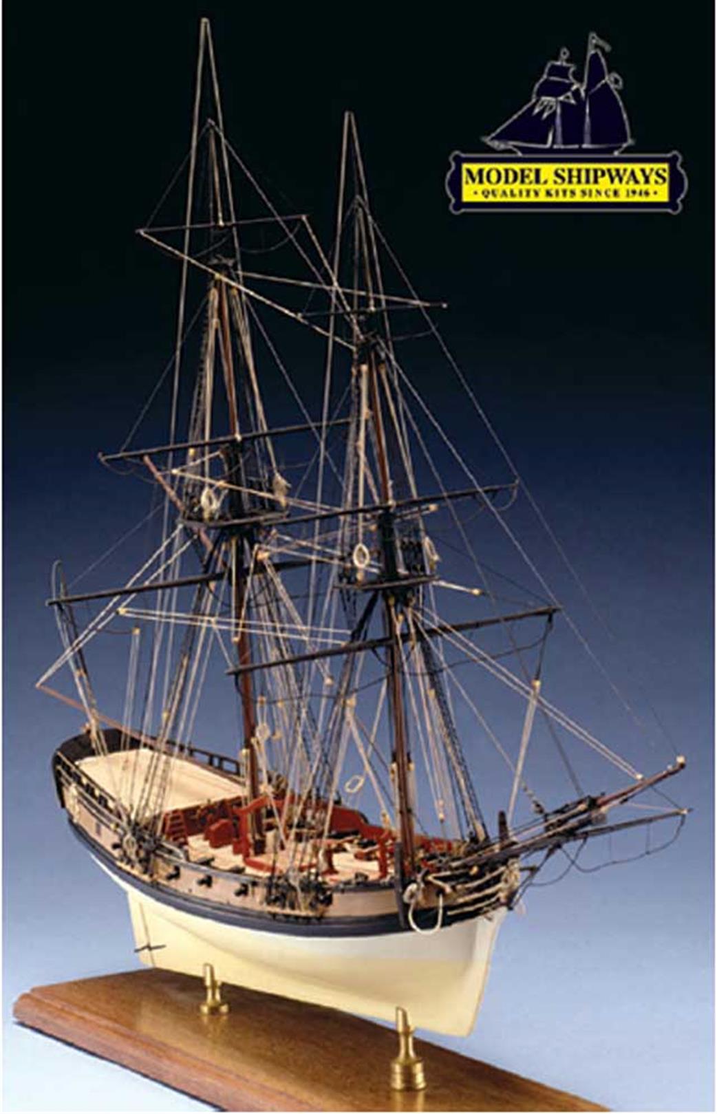 Model Shipways MS2015 Fair America War Brig (1789) Plank on Bulkhead Kit 1/48