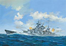 Revell 1/570 German Scharnhorst Battlecruiser WW2 05037Length 406mmNumber of Parts 122Glue and paints are required