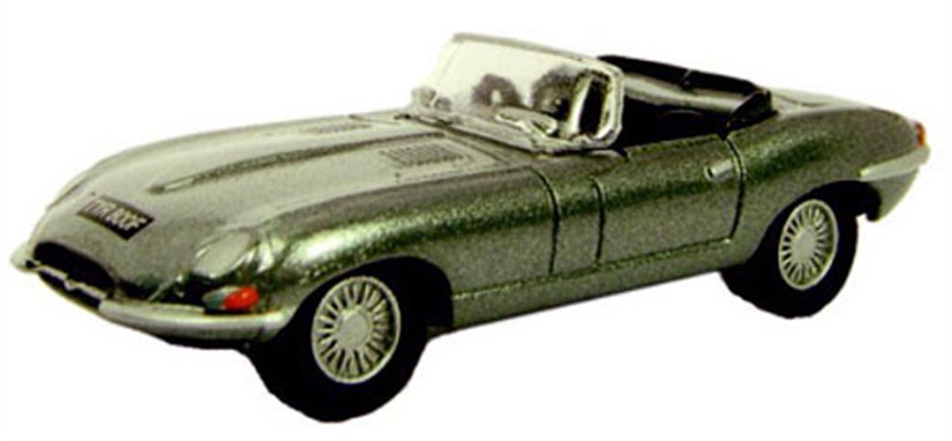 Oxford Diecast 1/76 76ETYP003 Jaguar E Type Opalescent Silver Grey Car ...