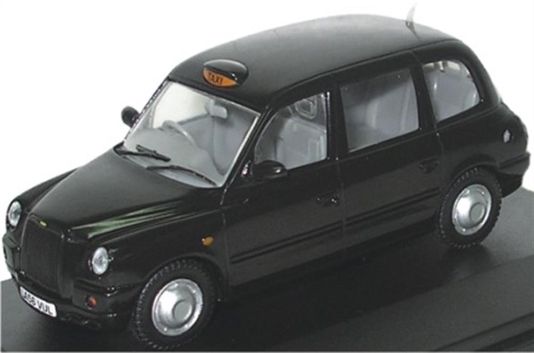 Oxford Diecast 1/76 76TX4001 TX4 Taxi Black