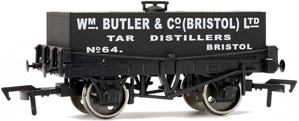Dapol OO 4F-032-005 Wm. Butler, Tar Distillers of Bristol Rectangular Tank Wagon 64