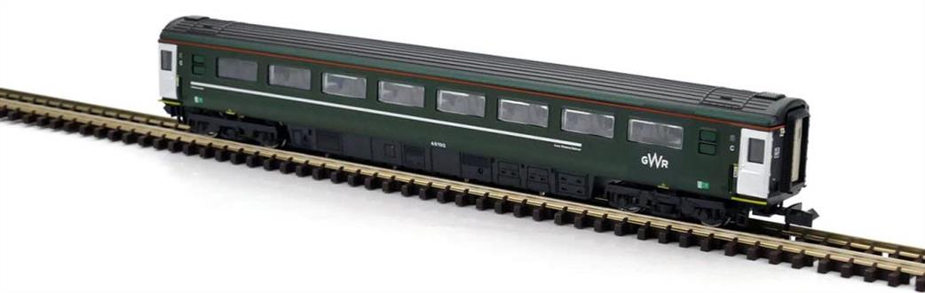 Dapol N GM2310102 GWR Castle Set TS Standard Class Coach 48102 GWR Green Gaugemaster Collection