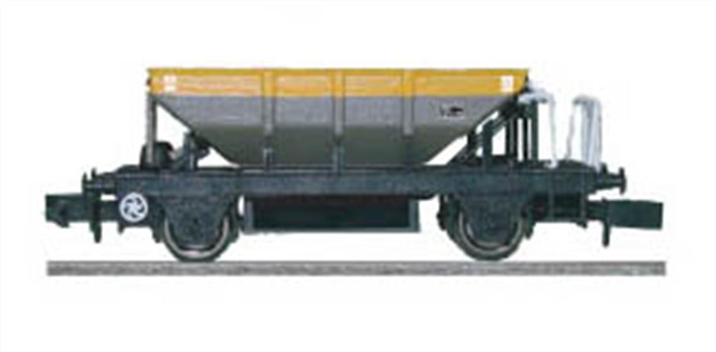 Dapol N 2F-041-006 BR Dogfish Ballast Hopper Wagon DB992929 Grey/Yellow Dutch Livery